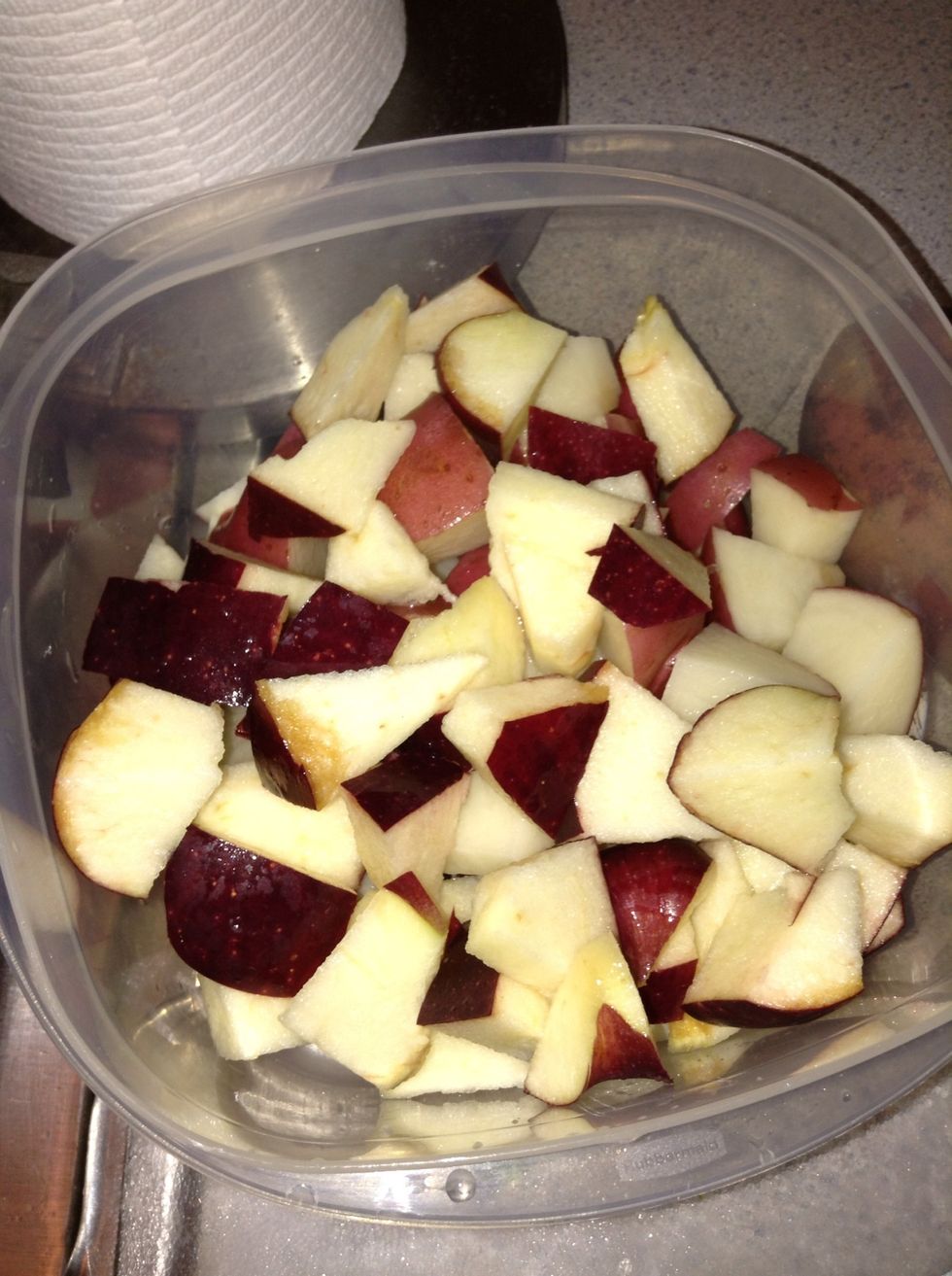 Add to the bowl with the potatoes