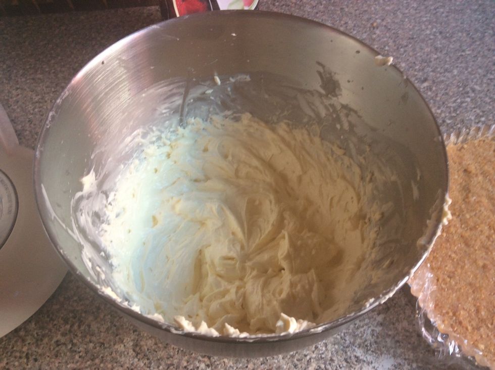 Add to the cream cheese mixture and beat to mix