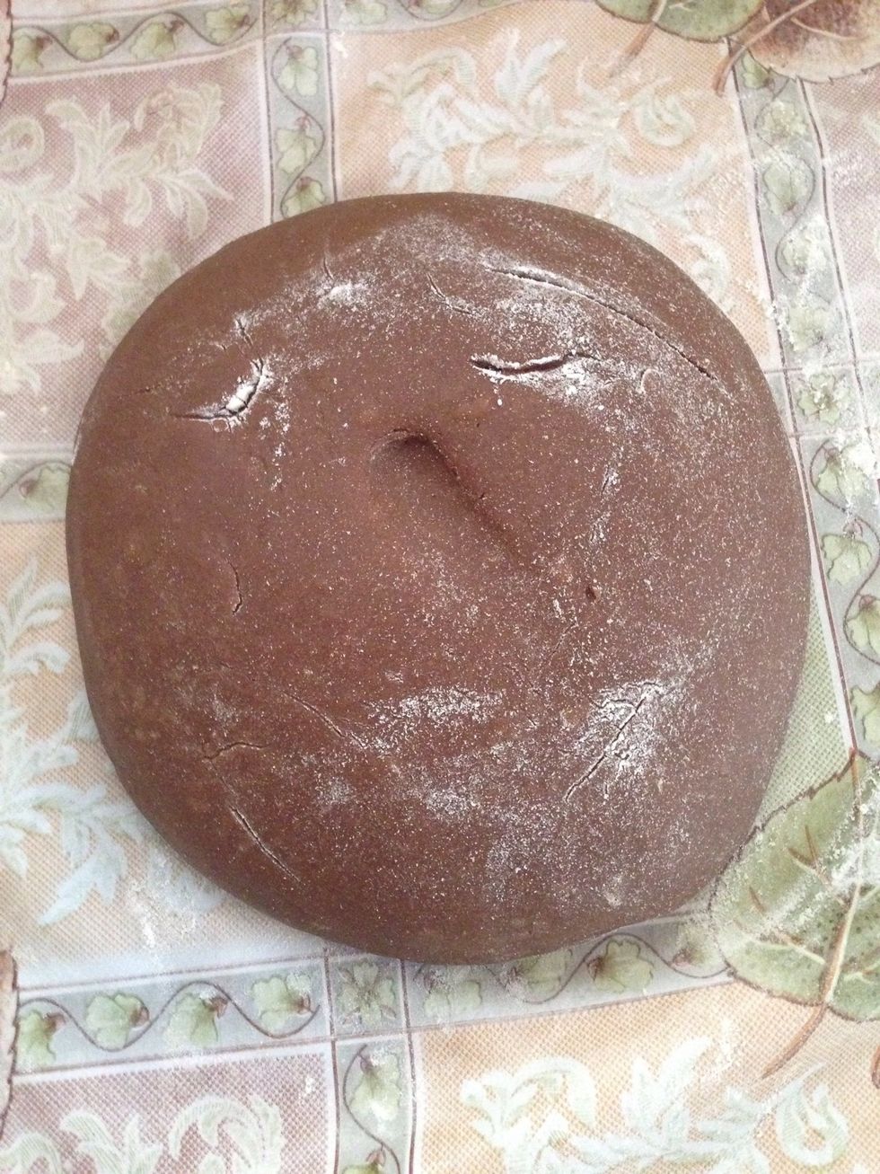 Add to the hot batter and knead an elastic dough