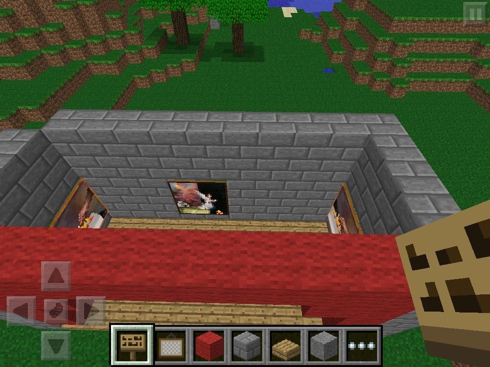 Add to the other sides and now you have your door exits