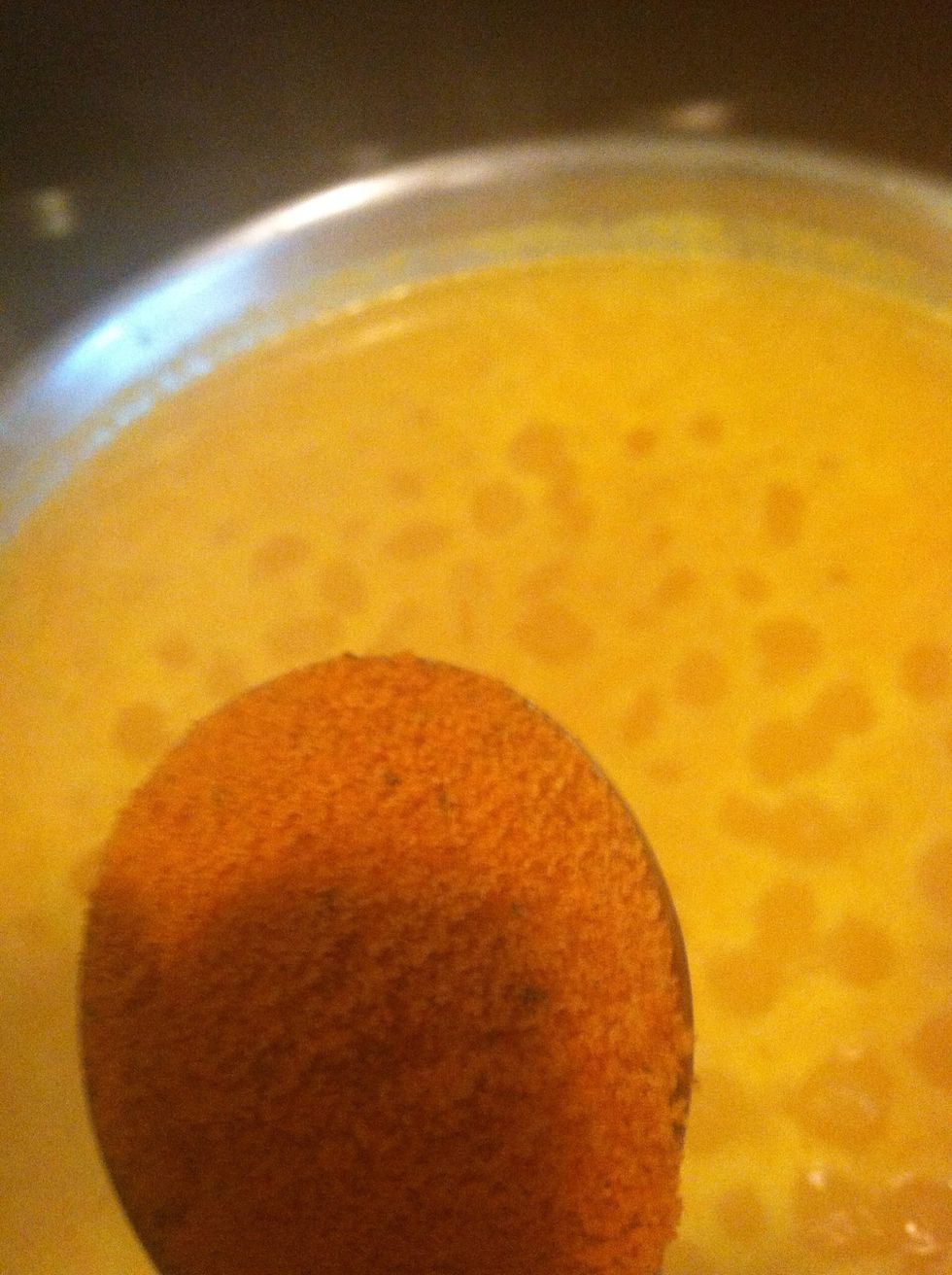 Add tomato bouillon. If u used chicken stock with a lot of sodium put less tomato bouillon you don't want it too salty.