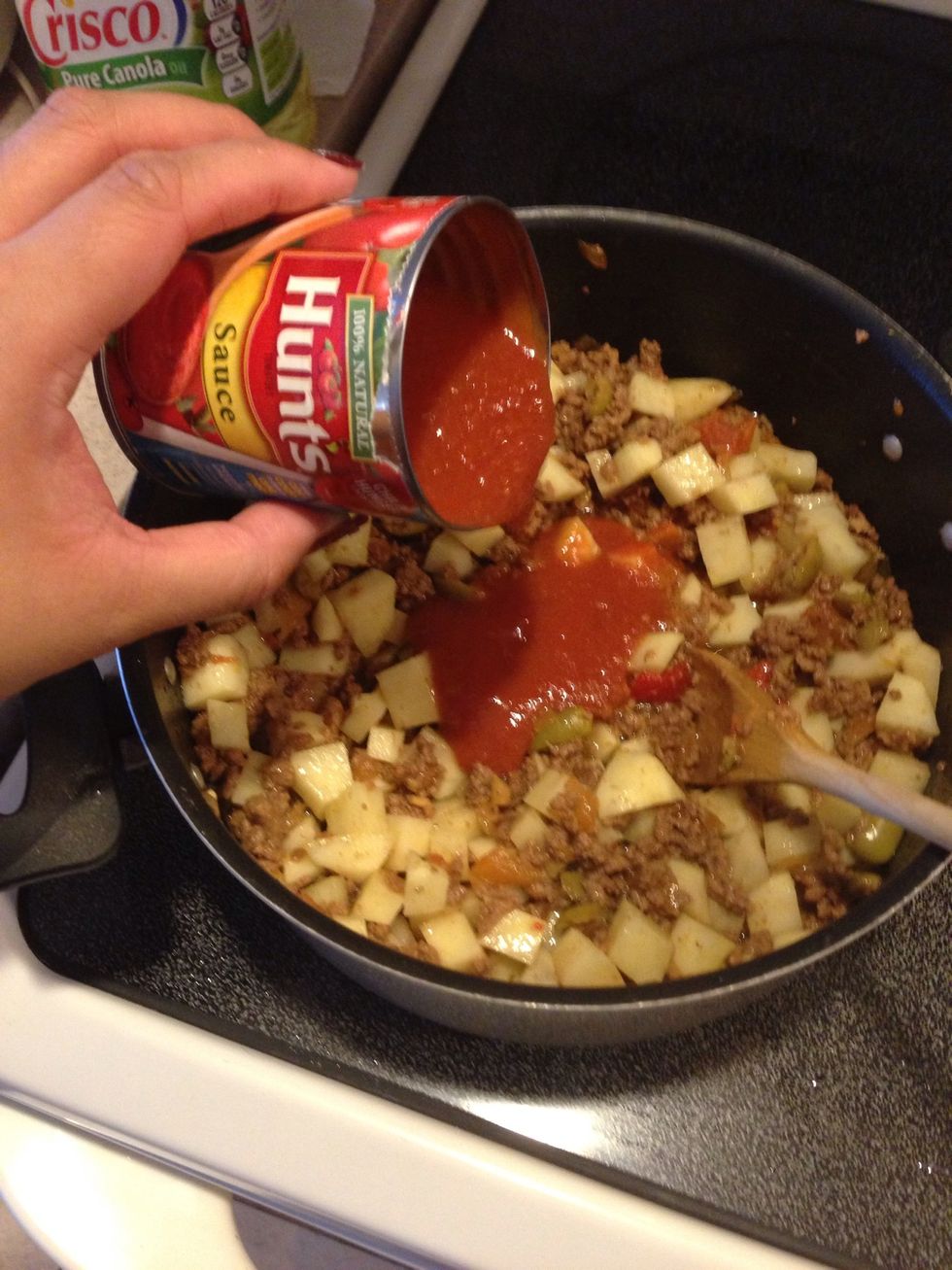 Add tomato sauce...