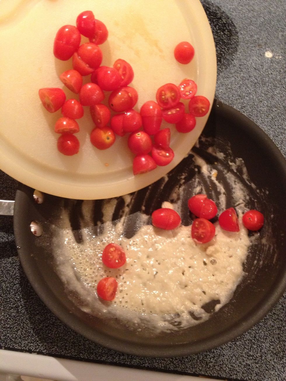 Add tomatoes.  Stir well.