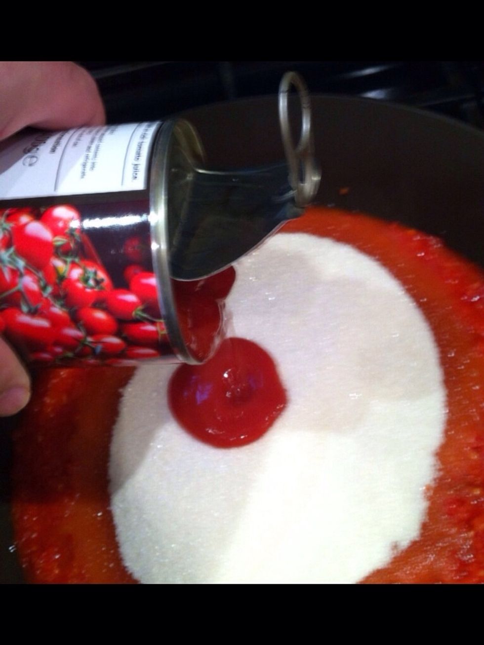 Add tomatoes to the pan