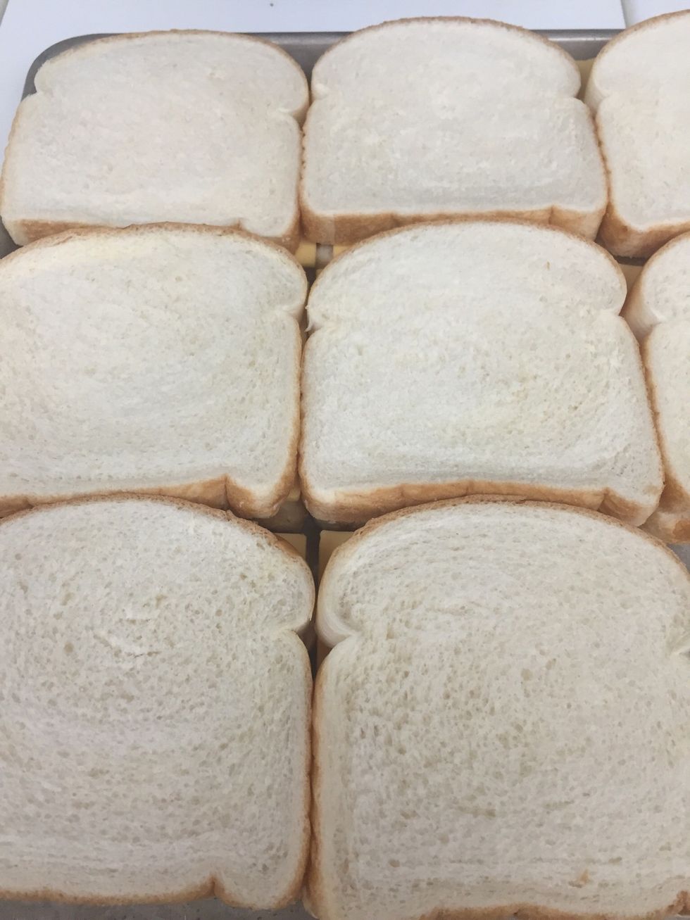 Add top bread slice.