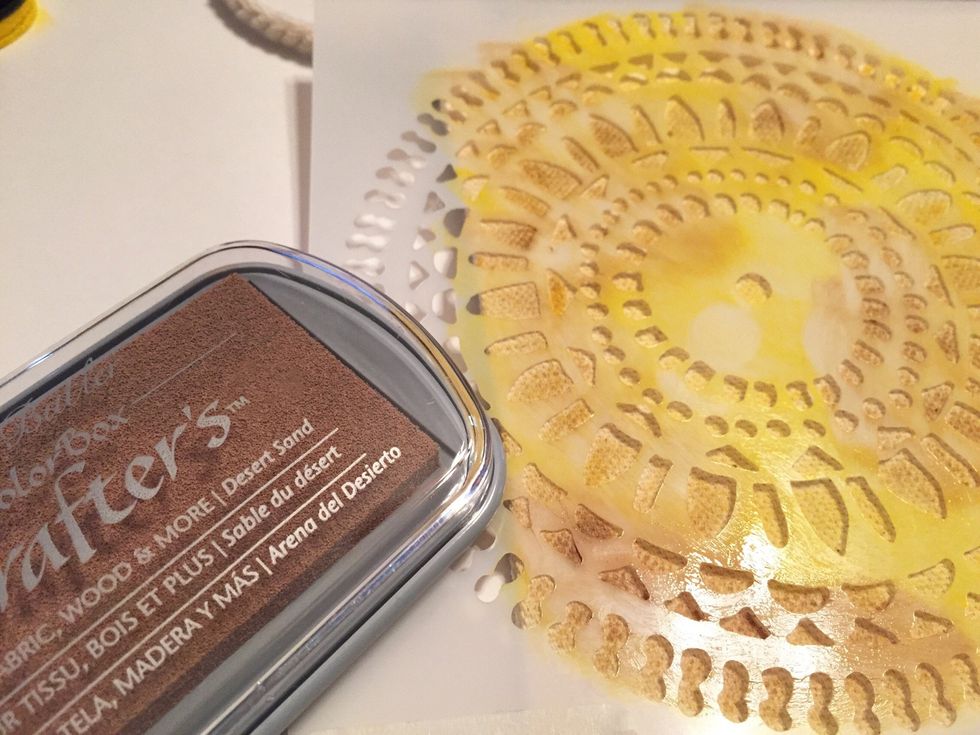 add touches of Desert Sand Ink.