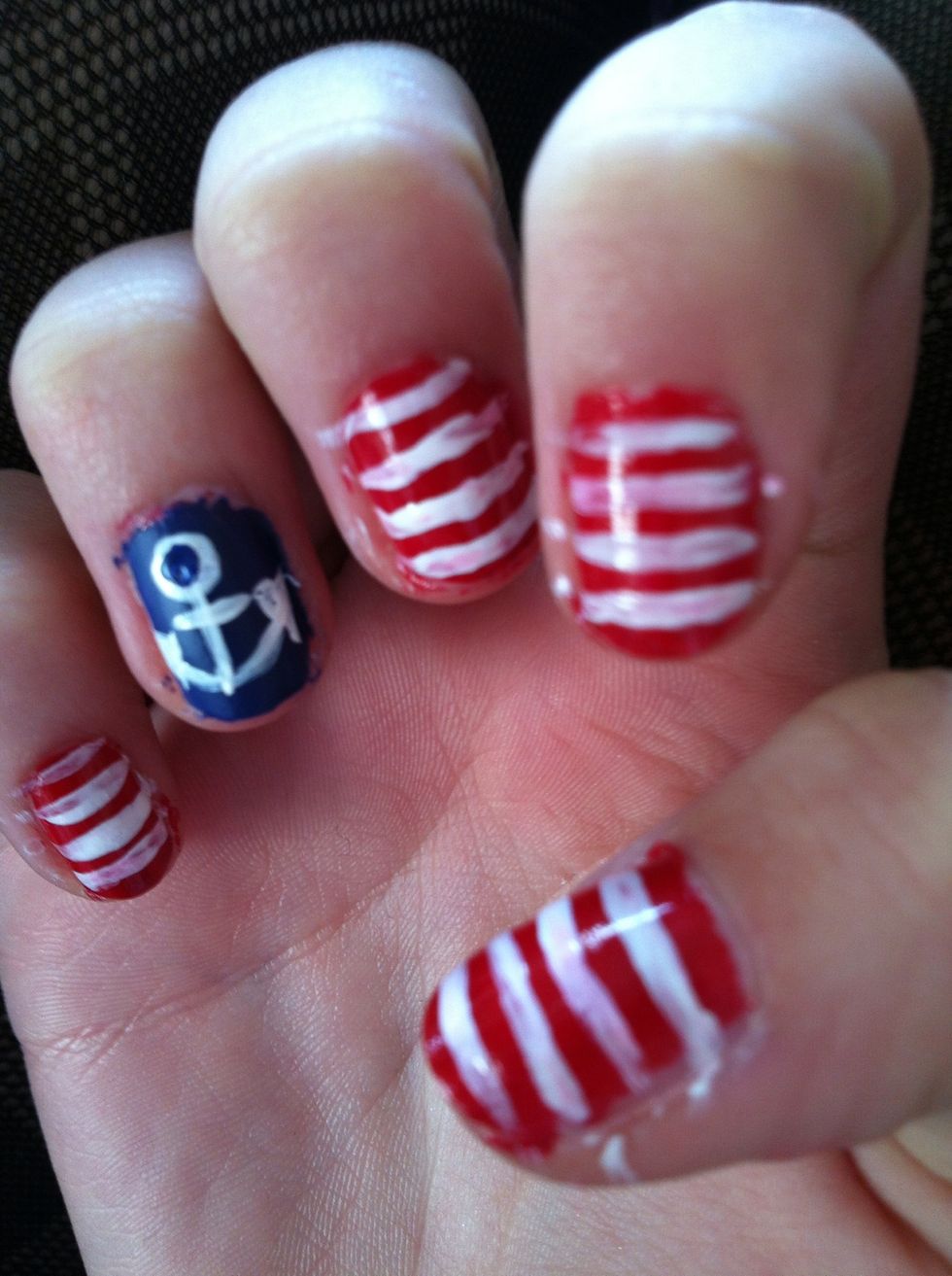 Add triangles to the end of the curved lines