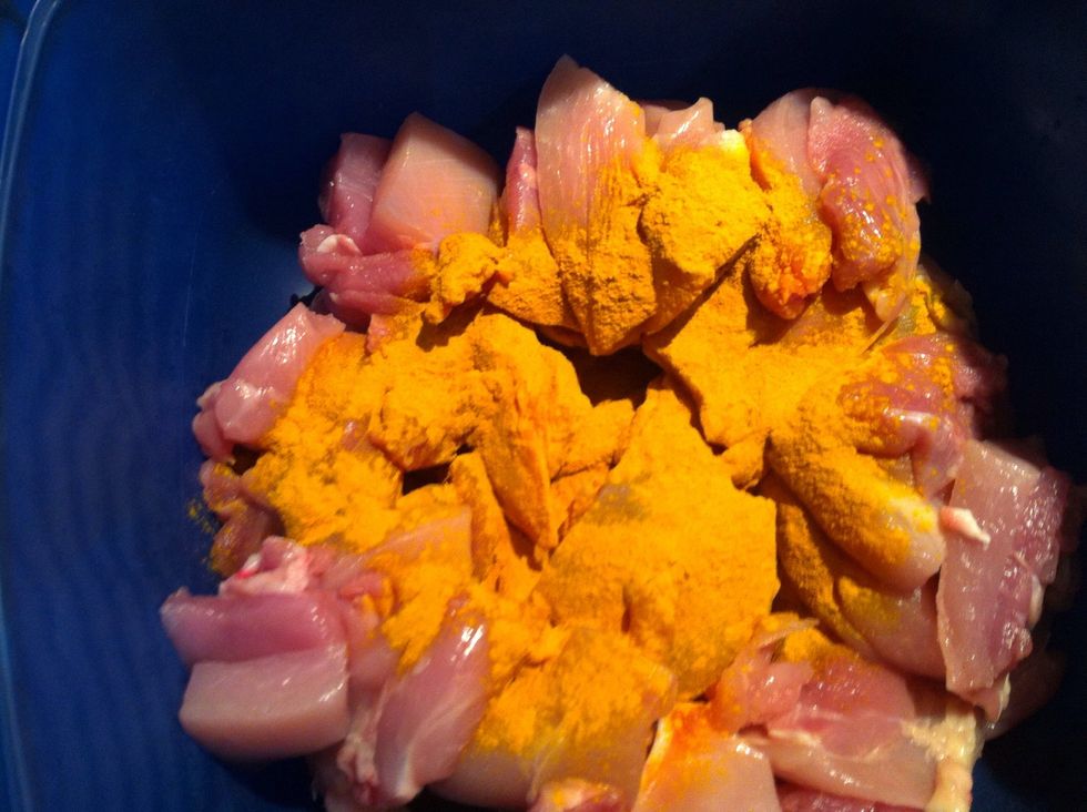 Add turmeric powder