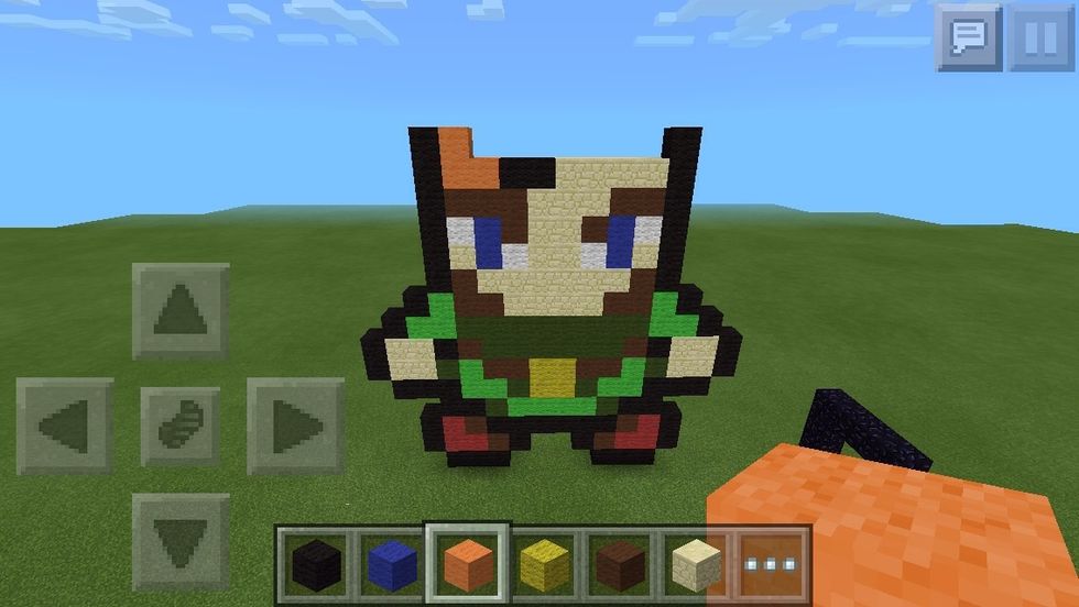 Add two blacks, and an 'L' with orange.