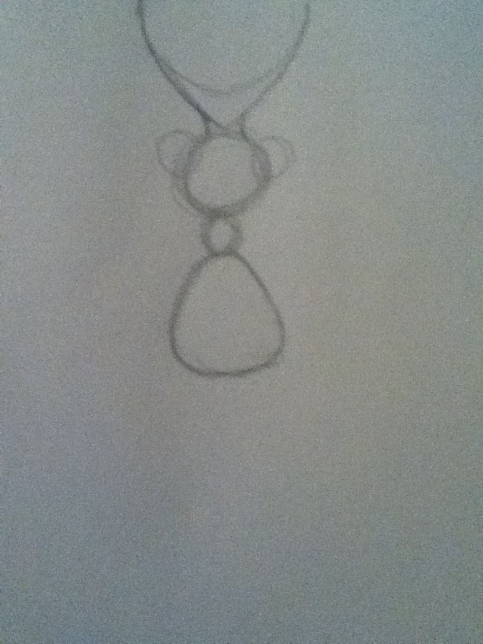 Add two circles to the top bits of the first circle, but make them lower than mine.