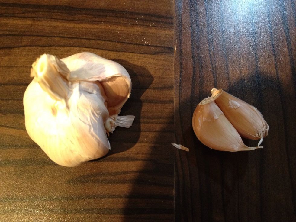 Add two cloves of garlic