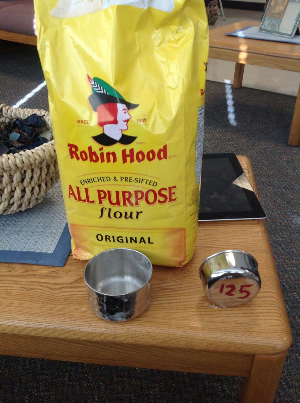 Add two cups of all purpose flour.Add only 1 cup at a time