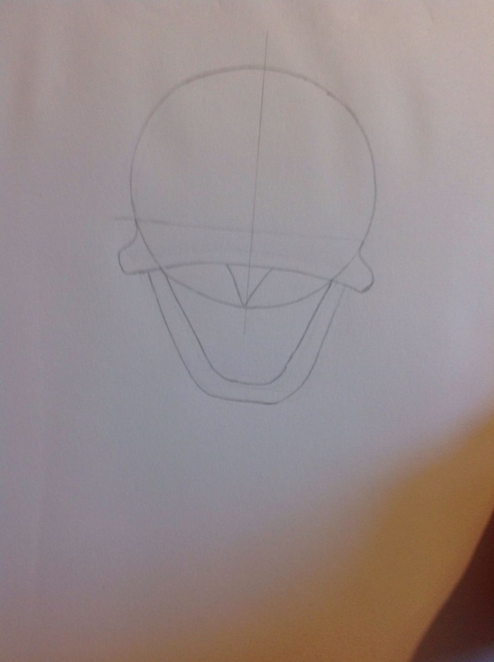 Add two curves for a mouth.