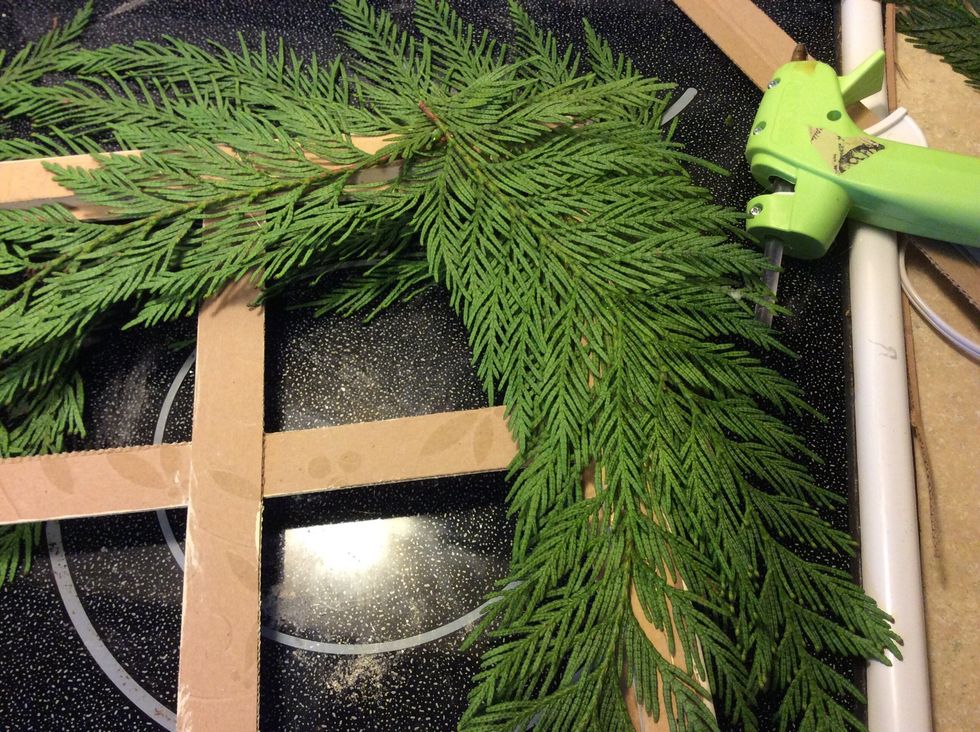 Add two or three layers of clippings.