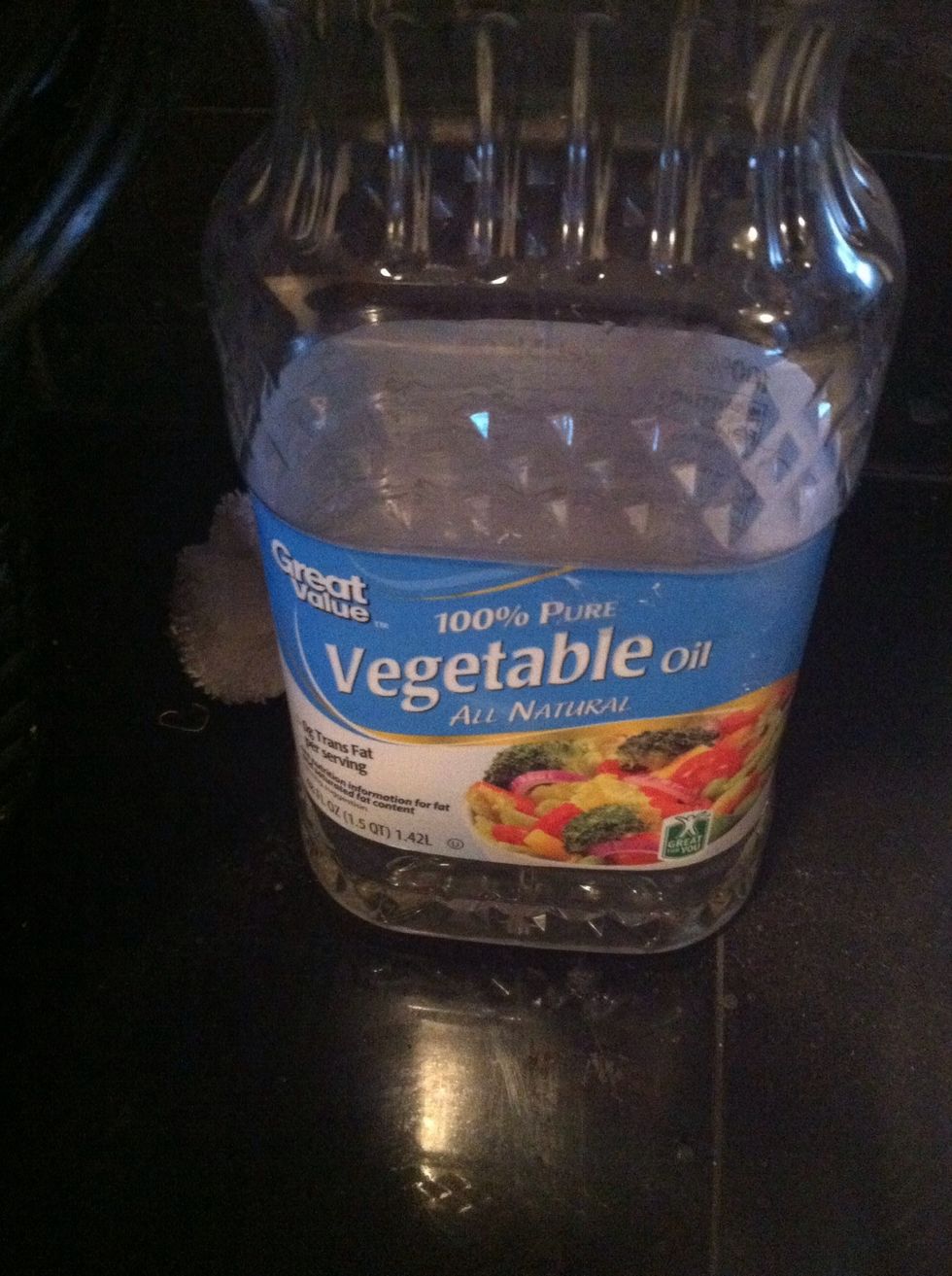 Add two tablespoon of vegetable oil.