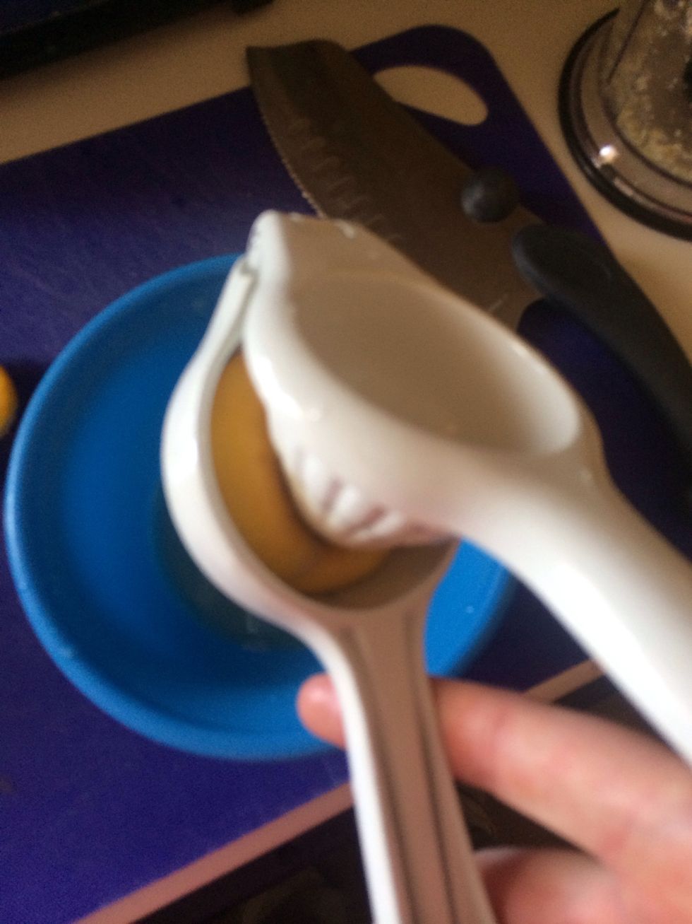 Add two Tablespoons of lemon juice