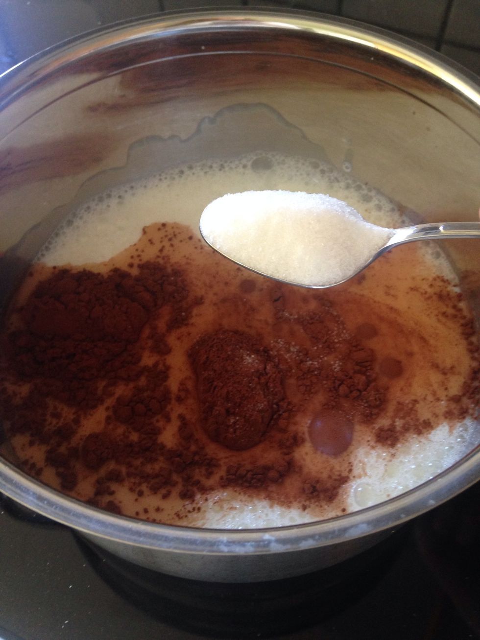 Add two tablespoons of sugar