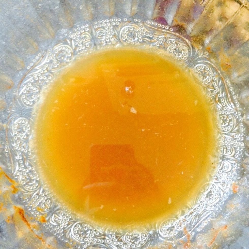 Add two teaspoons of the liquid to a dollop of jam--->