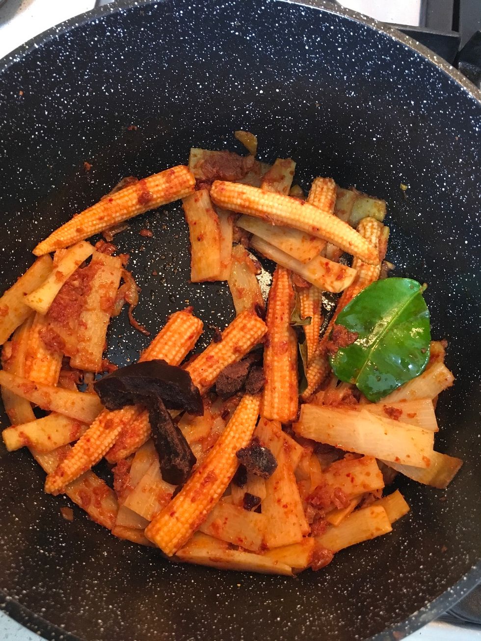 Add up brown sugar according your taste, if you do not like spicy put some more brown sugar to reduce the heat.