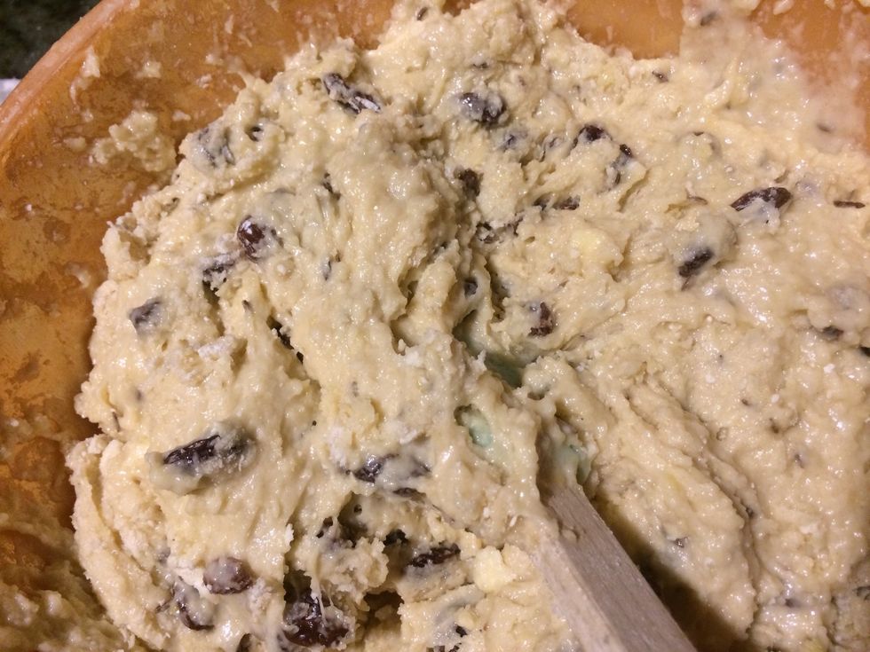 Add up to 1 more cup of milk and mix until mixture is moist