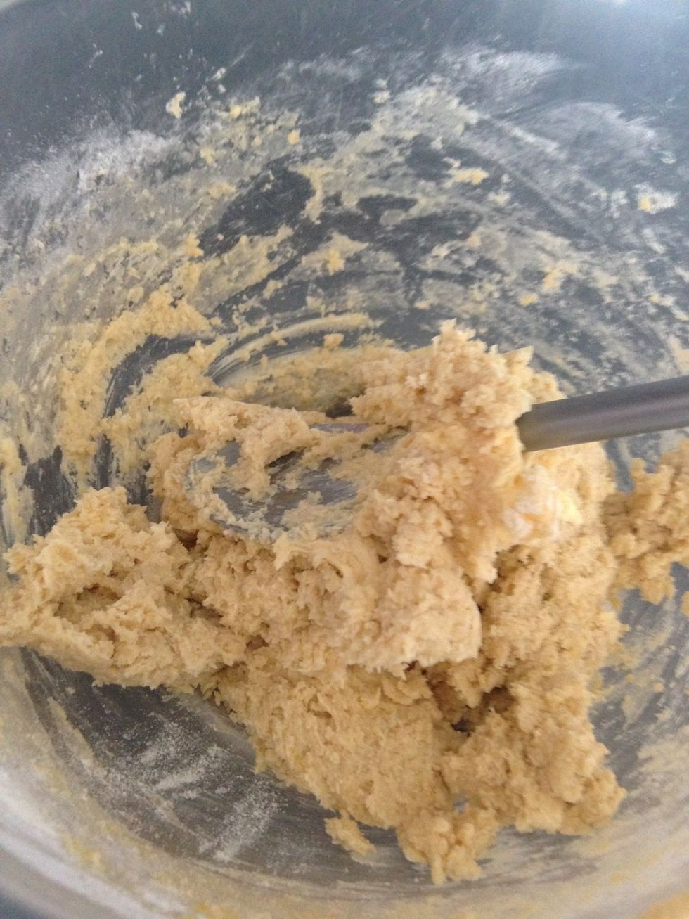 Add vanilla and baking powder and MIX MIX MIX!