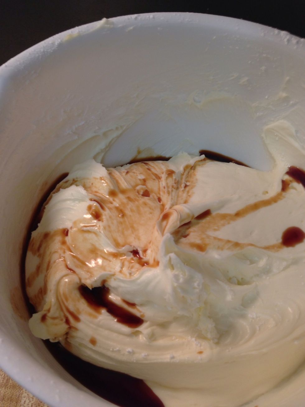 Add vanilla and mix.