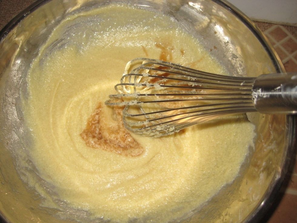 Add vanilla extract and mix.