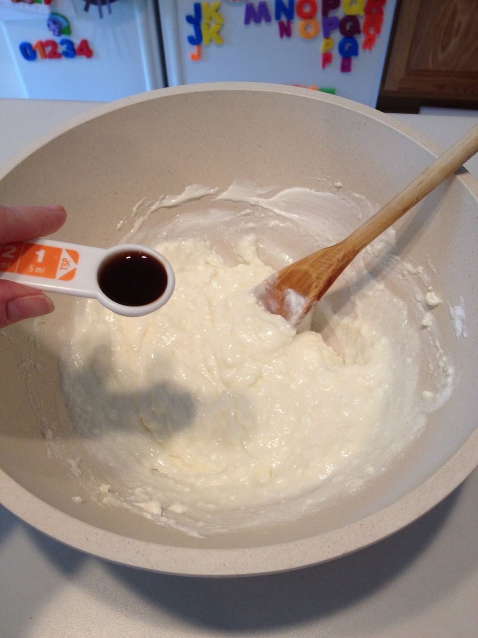 Add vanilla extract and stir well.