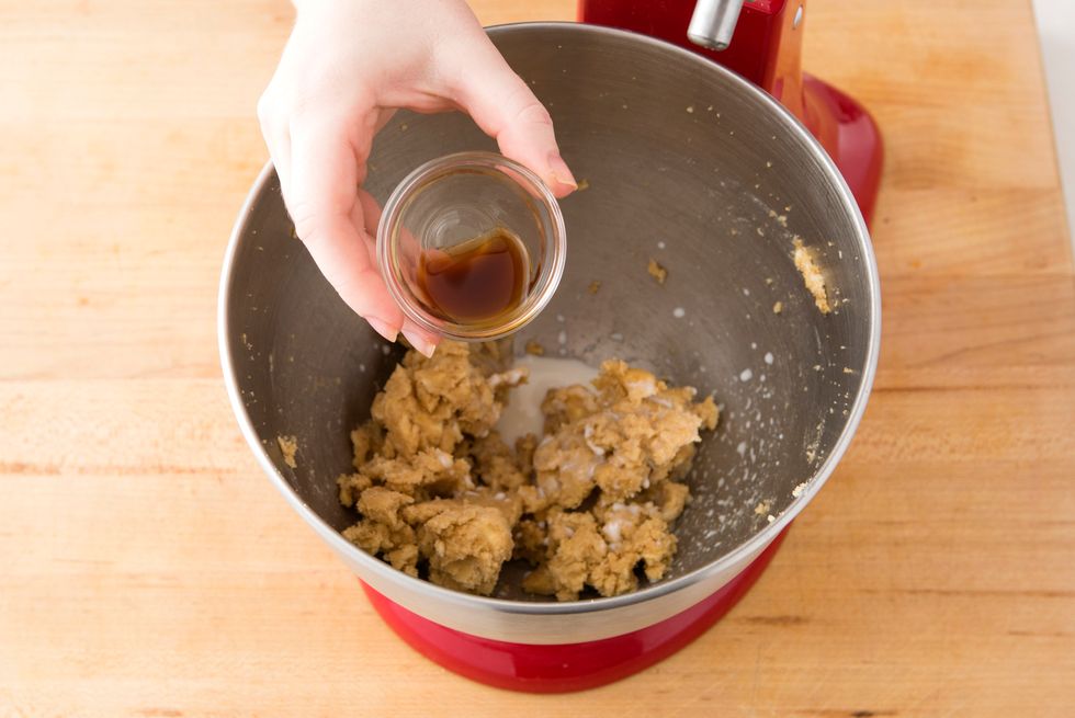 Add vanilla. Mix until combined.