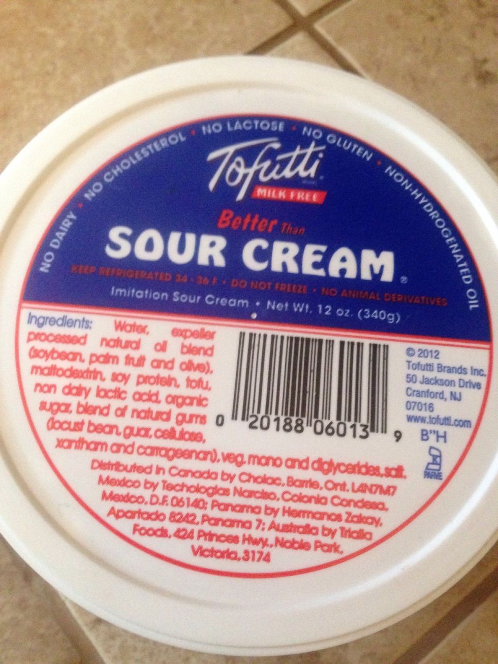 Add vegan sour cream. I like Tofutti.