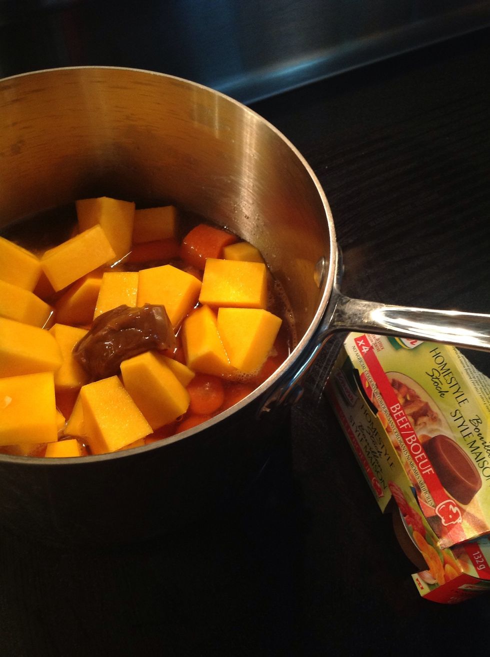Add veggies, boiling water, Knorr Homestyle Stock.