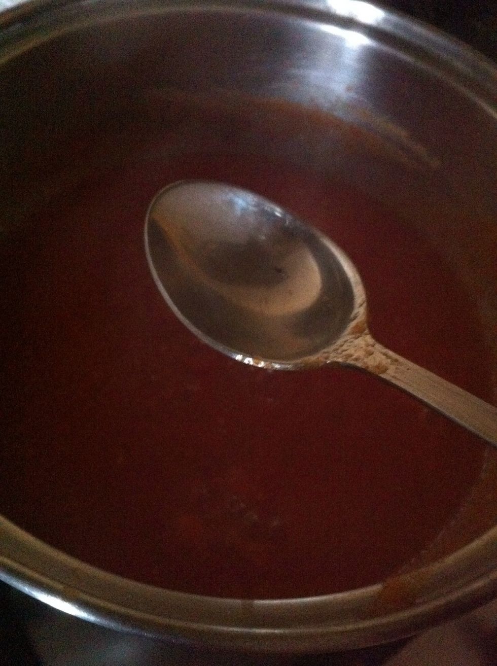 add vinegar and cook
