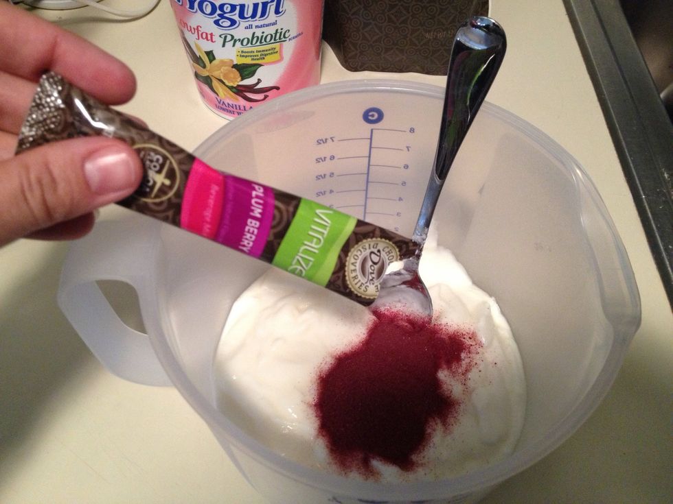 Add Vitalize (I used Plum Berry- my favorite)!