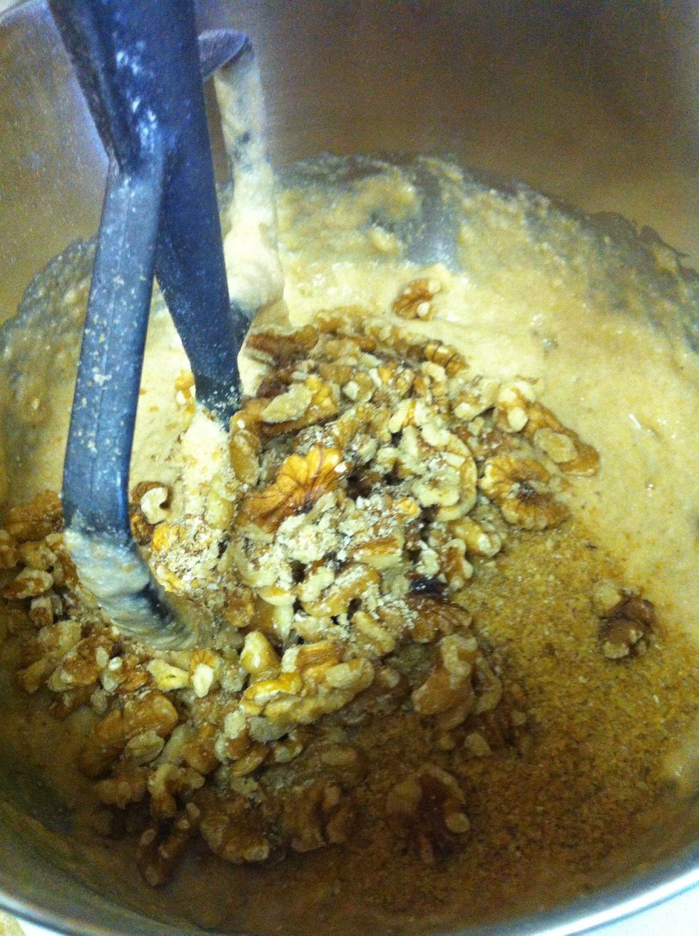 Add walnuts....