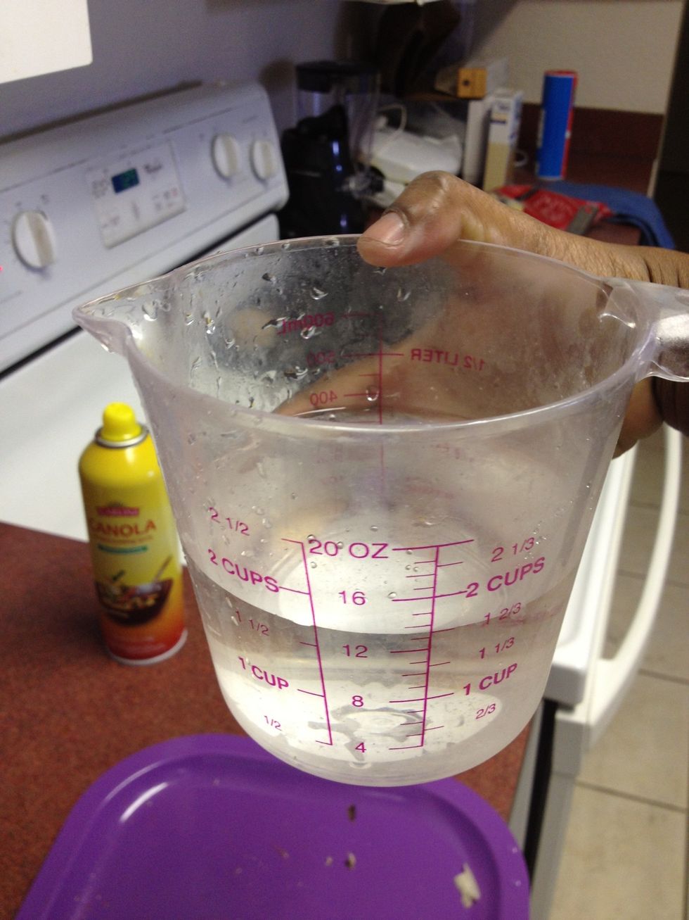Add water... 1 2/3 cup