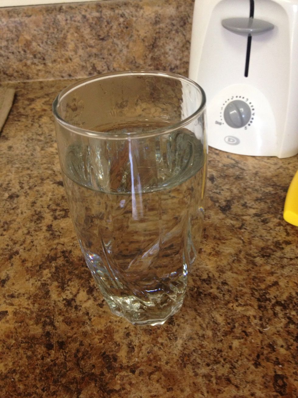 Add water after about 30 seconds.