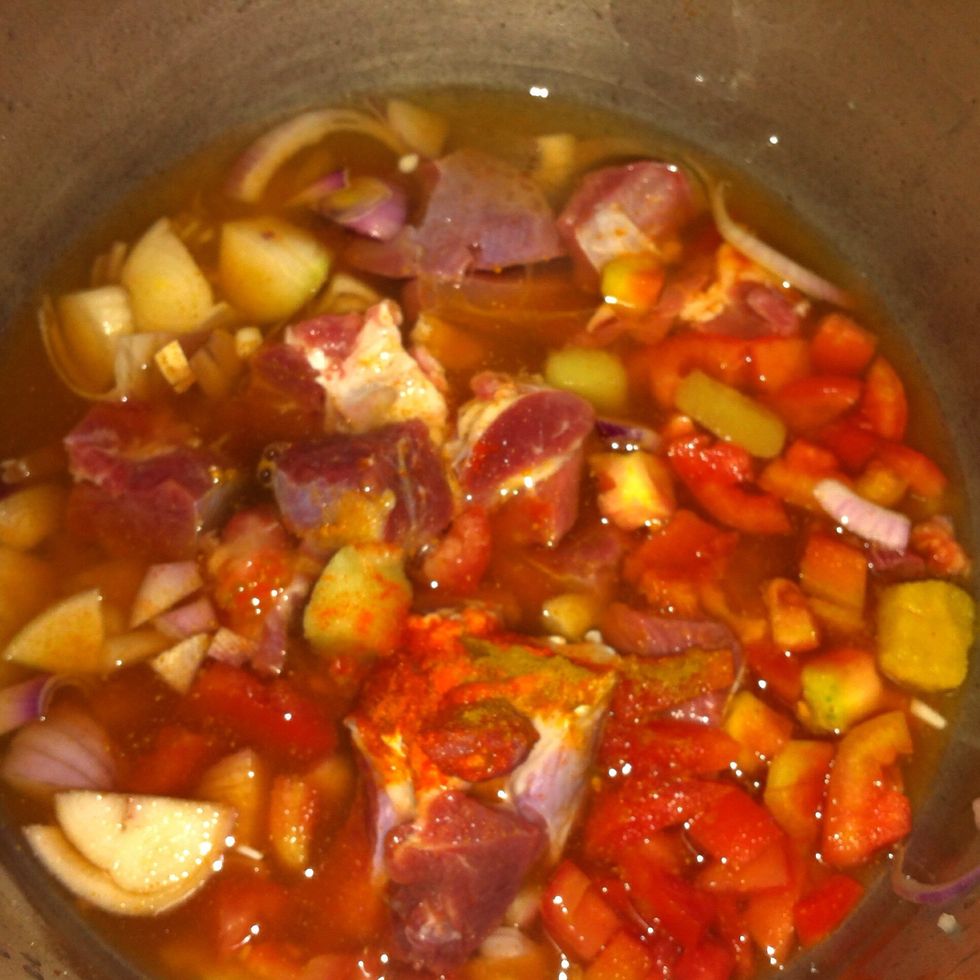 add water almost 2 glass and let ut cook under pressure.. check after 8 min of 1st whistle if mutton is not properly cooked then again cook under pressure for 5 min.. n repeat process until cooked..