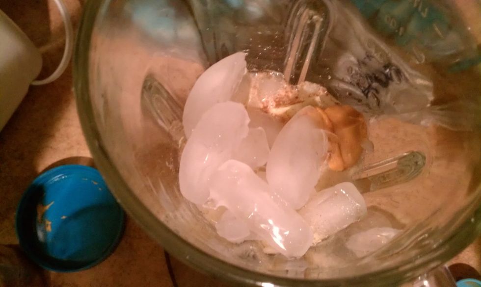 add water and ice and blend!