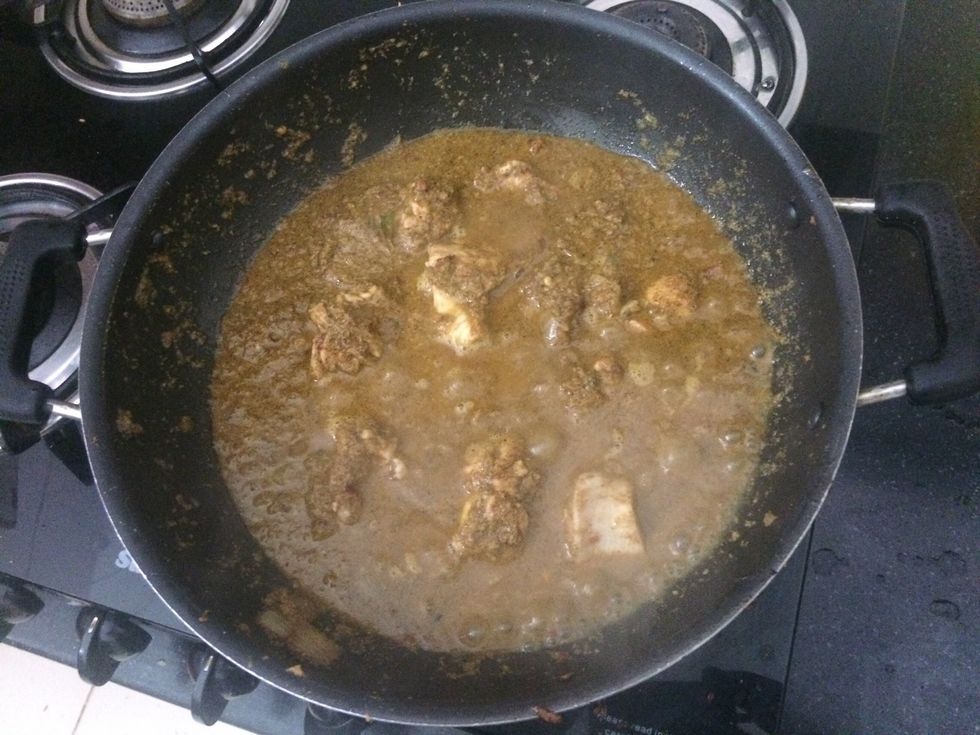 Add water and salt if required