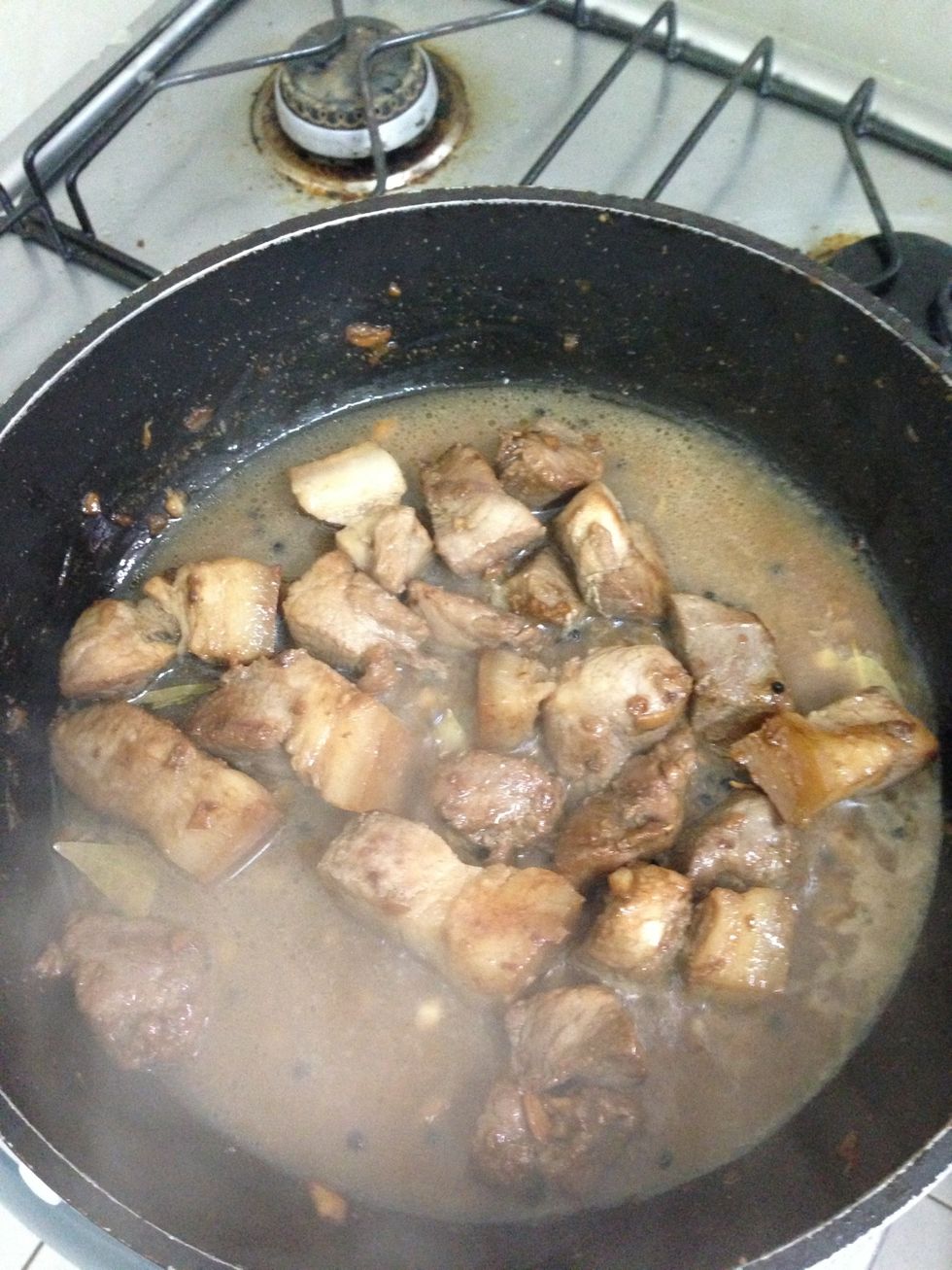 Add water and simmer for 30 mins