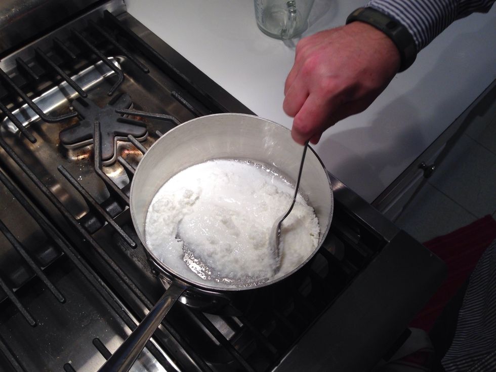 Add water and stir. But really, don't eat this stuff. The only ingredient is "isomalt"? I'm pretty open minded about dare-I-say, junk food, but I wouldn't eat anything that begins with "iso".