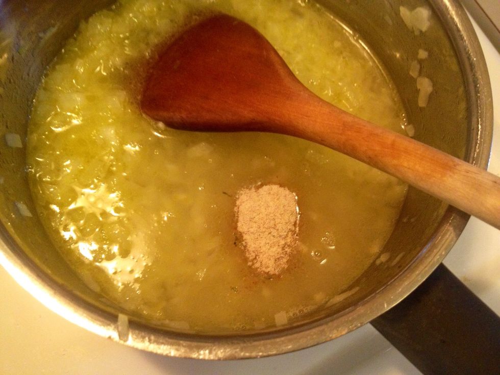 Add water and stock cube/powder.