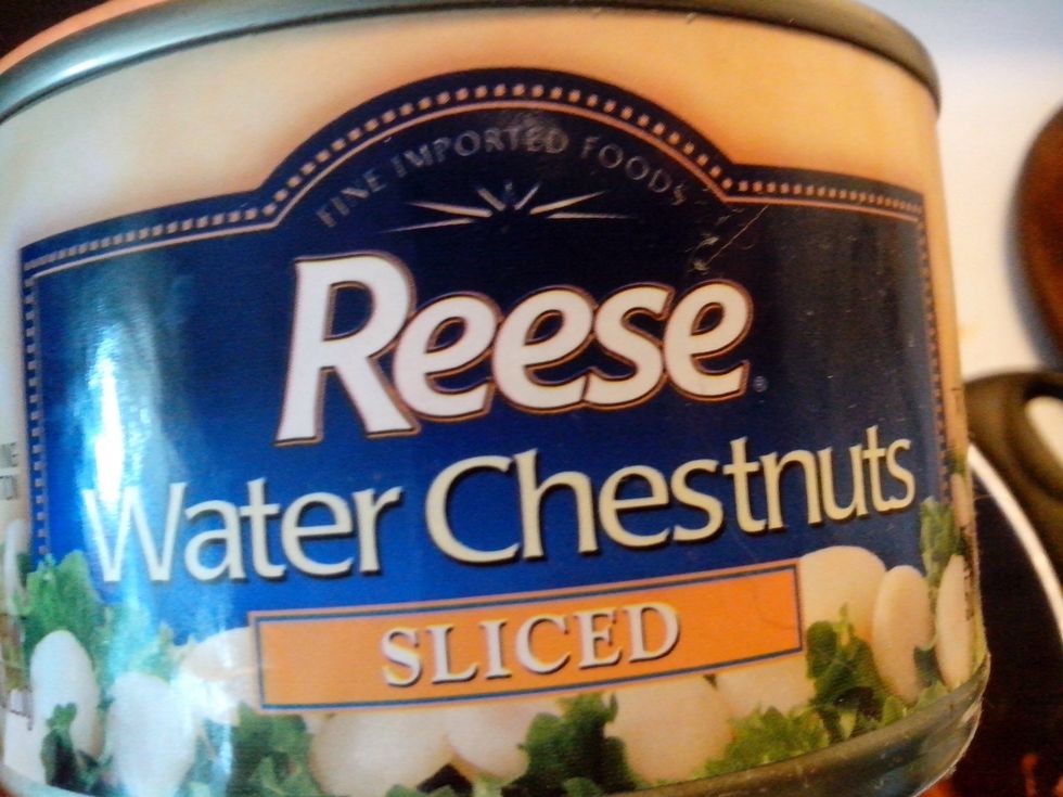 Add water chestnuts. Continue cooking.