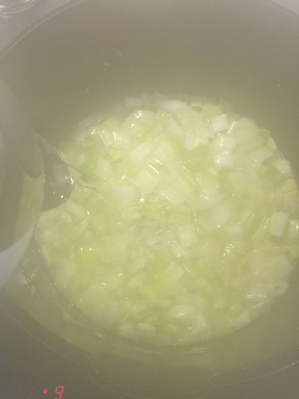 Add water. Cover cook until leeks are tender. 25 mins or so