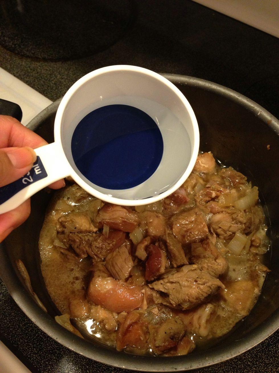 Add water...(the aroma is mouth-watering!)