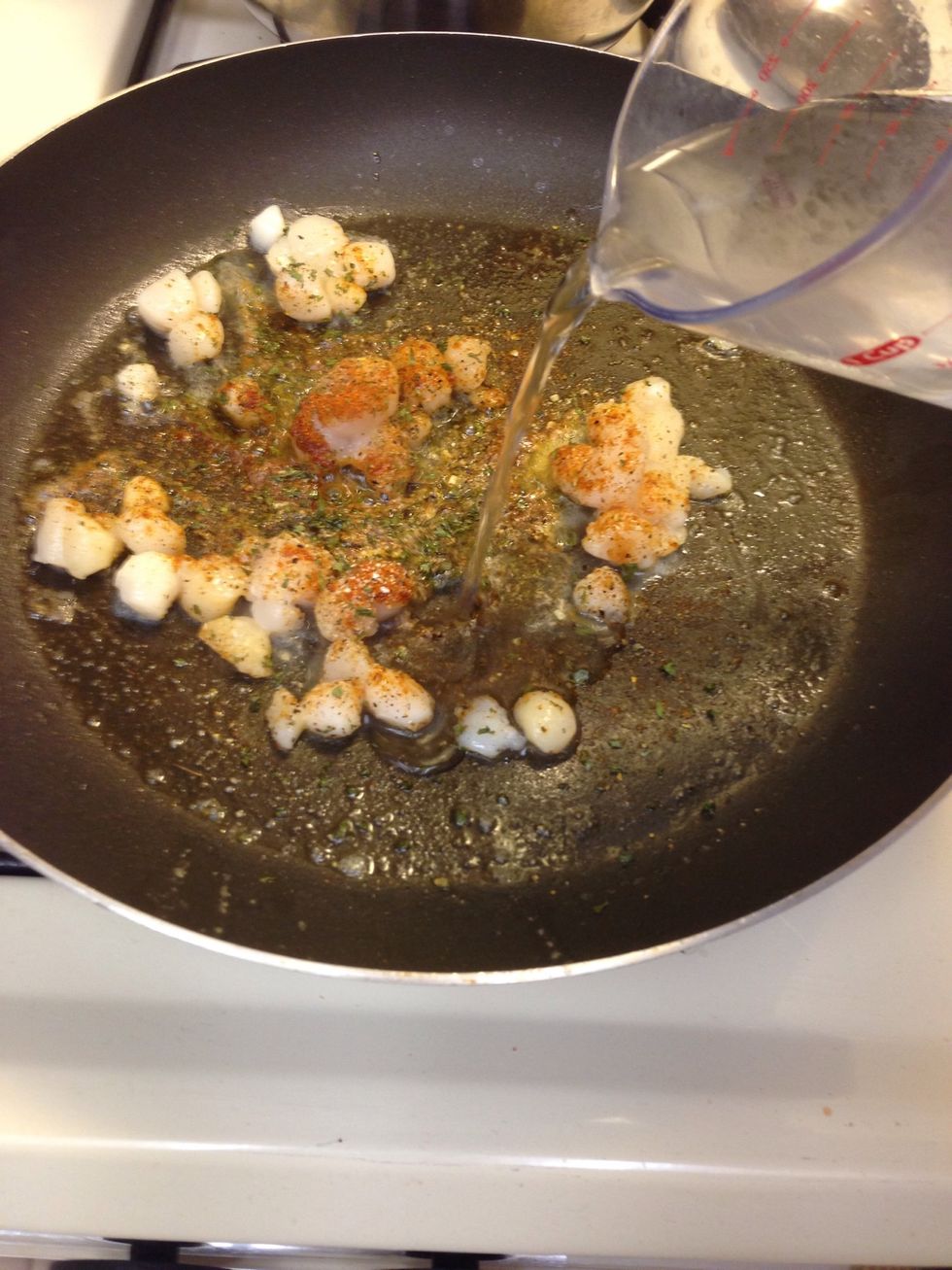 Add water. This step allows your food to simmer in the seasons you have added and truly soaks up the flavor.