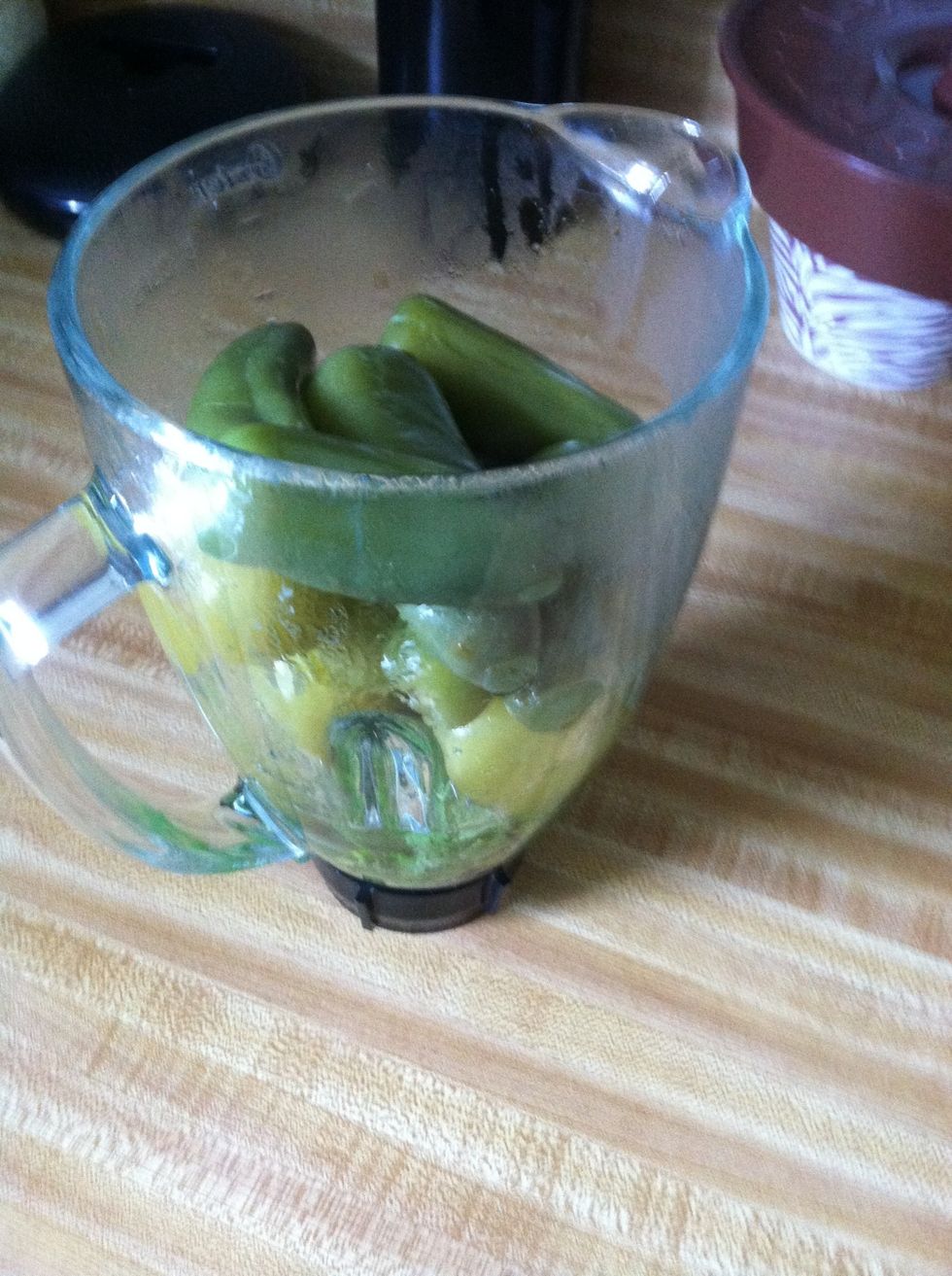 Add water to blender with ingredients. (Hint: water is about a ladle or two). Blend well about 2 minutes, just make sure all is blended well.