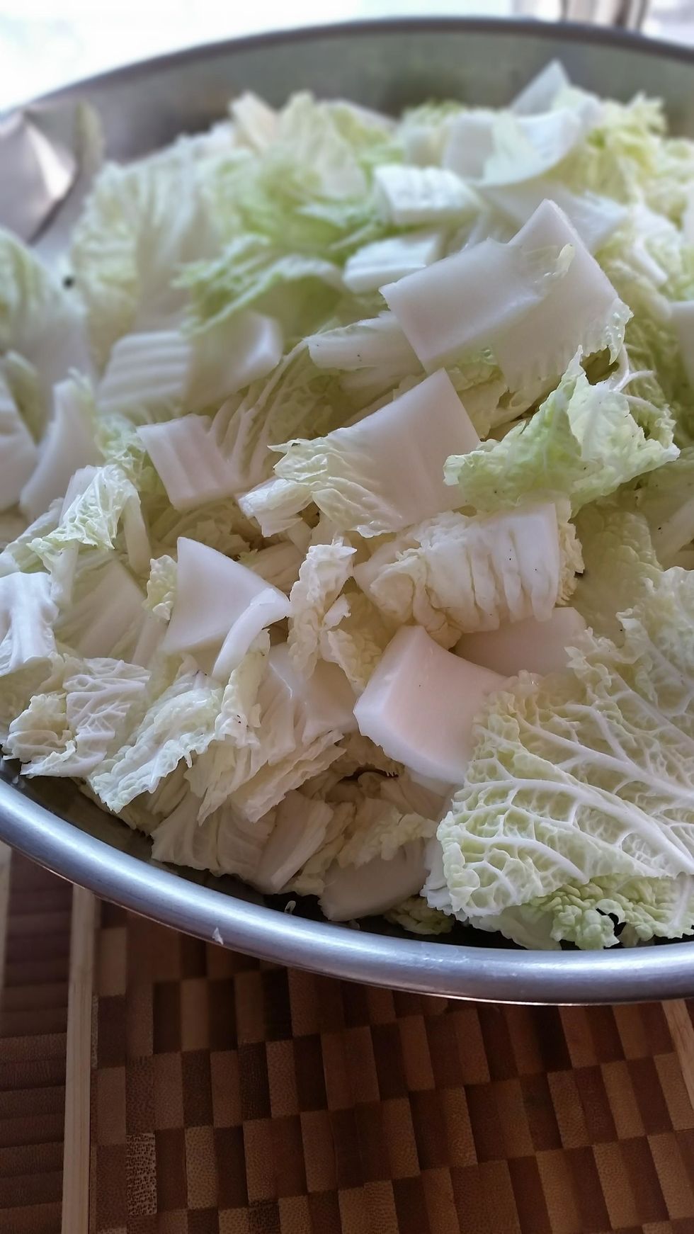 Add water to cover the cabbage