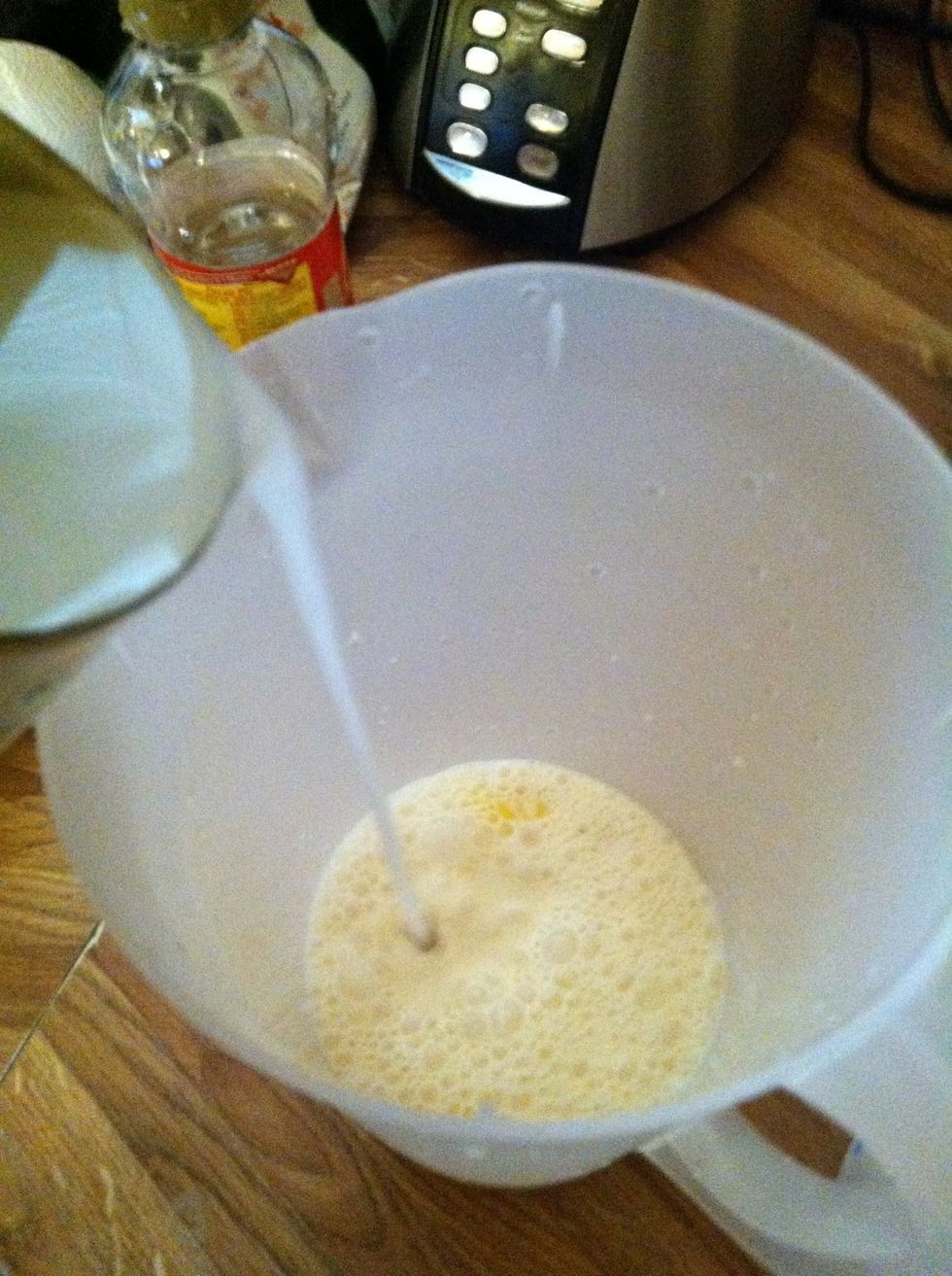 Add water to pitcher