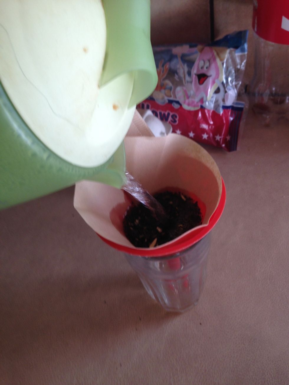 Add water, until you glass is full.